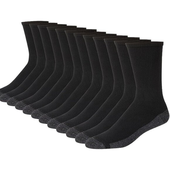 20 Pairs Crew Athletic Socks for Men Moisture Wicking Cushion Crew Socks for Spo - Picture 2 of 5